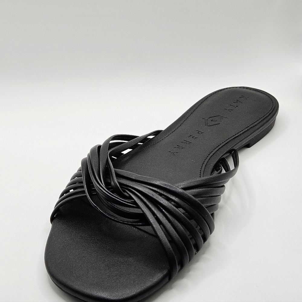 Katy Perry Collection Black Strappy Slide Sandals